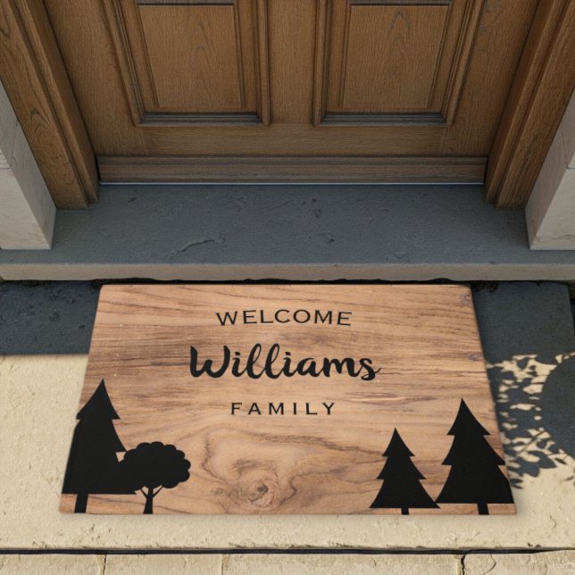 Felpudo Personalized Country Doormat - Pine & Tree Design  (Subido por el creador)