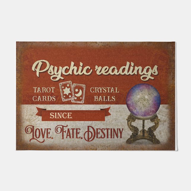 Felpudo Personalized Doormat - Psychic Readings tarot (Anverso)