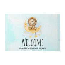 Pesca de leones en la acuarela lunar