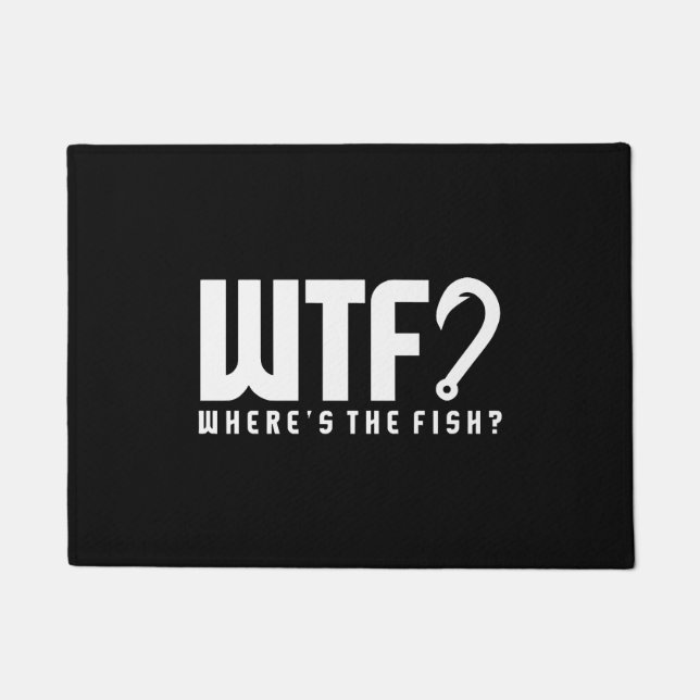 Felpudo Pesca - wtf dónde está el pez (Anverso)