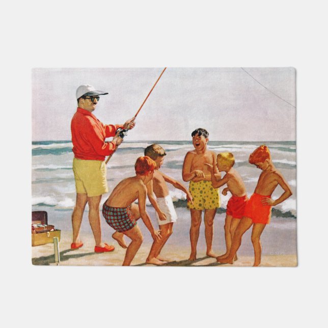 Felpudo Pescado pequeño del Polo Grande por Richard Sargen (Anverso)