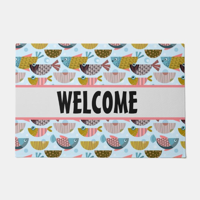 Felpudo Pescado retro (Anverso)