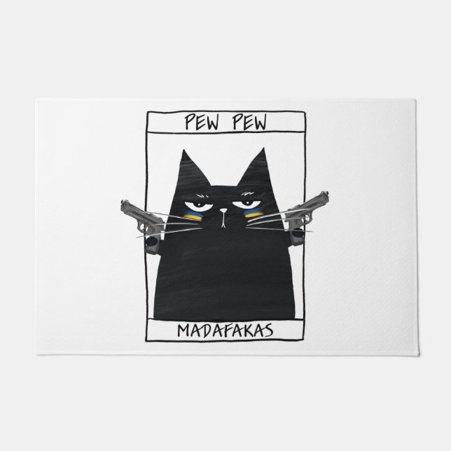 Felpudo Pew Pew Madafakas (Anverso)