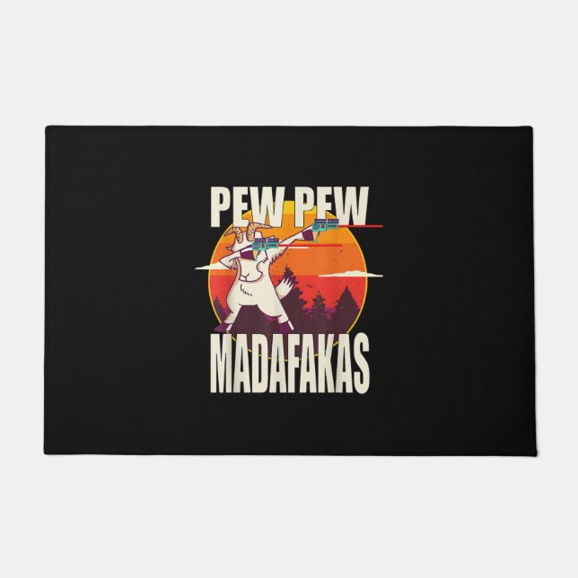 Felpudo Pew Pew Madafakas (Anverso)