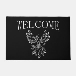 Felpudo Phoenix Rises en Negro