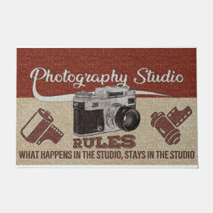 Felpudo Photography Studio Rules Rug, Cameraman Gift