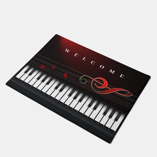 Felpudo Piano Treble Clef (Angular)