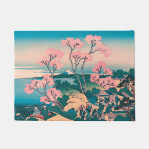 Felpudo Picnic de primavera bajo las flores del árbol de 