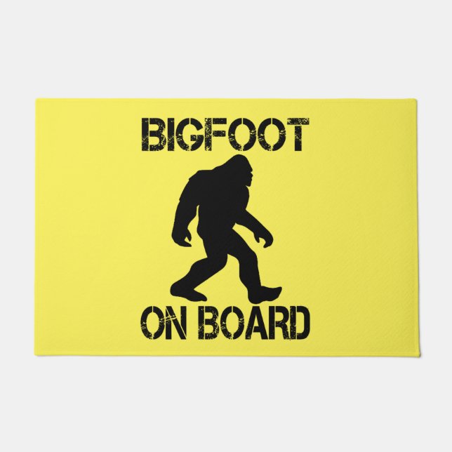 Felpudo Pie grande a bordo - Funny Bigfoot (Anverso)