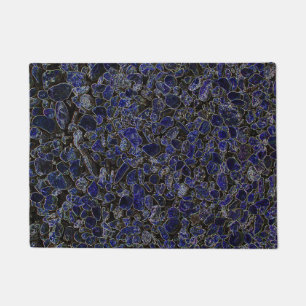 Felpudo Piedras azules de zafiro con brillo