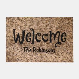 Felpudo Piedras Neutrales Nombre Puerta de Bienvenida Mat