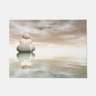 Felpudo Piedras pacíficas - Representación 3D