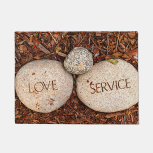 Felpudo Piedras religiosas espirituales