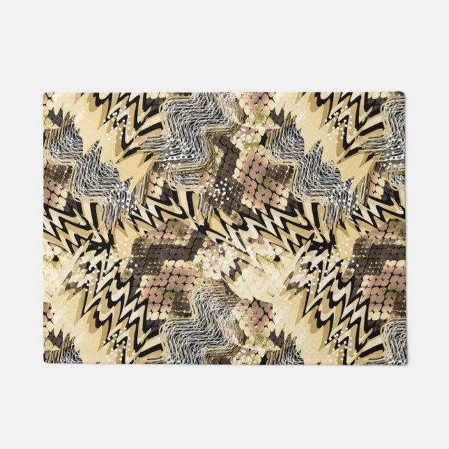 Felpudo piel, leopardo, serpiente (Anverso)