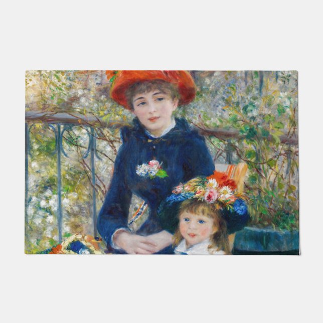 Felpudo Pierre-Auguste Renoir - Dos hermanas en la terraza (Anverso)