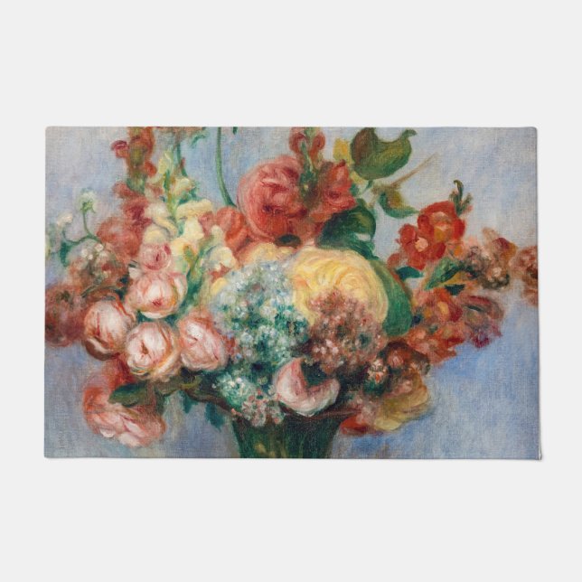 Felpudo Pierre-Auguste Renoir - Flores en una plaza (Anverso)