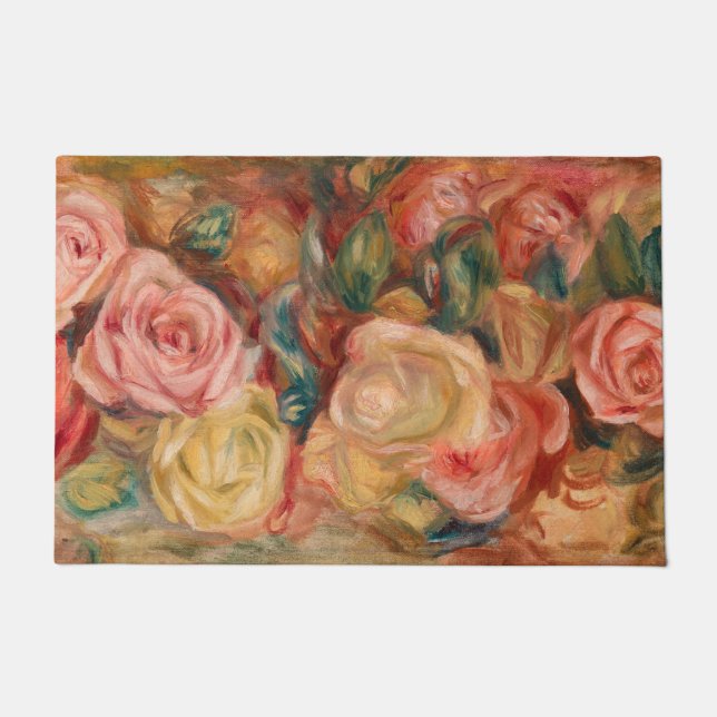 Felpudo Pierre-Auguste Renoir - Rosas (Anverso)
