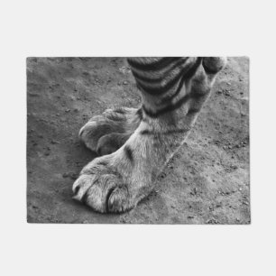 Felpudo Pies de tigre Fotografía en blanco y negro