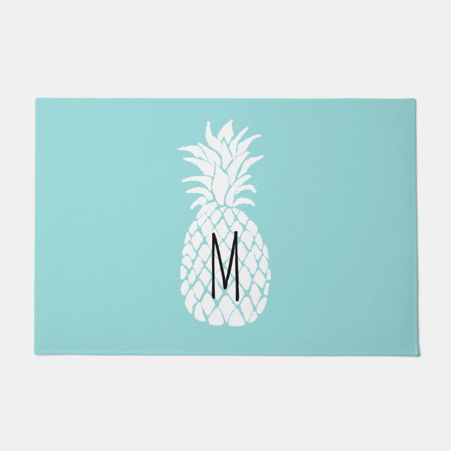 Felpudo piña blanca monogramo (Anverso)