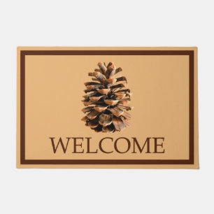 Felpudo Pine Cone - Bienvenida
