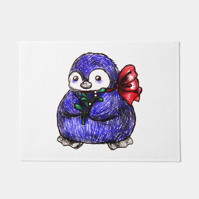 Felpudo Pingüino (Anverso)