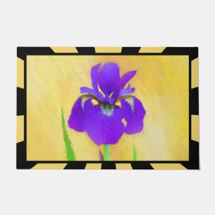 Felpudo Pintado de iris morado - Perro original curado A