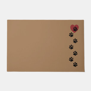 Felpudo Pintas De Paw En Mi Corazón