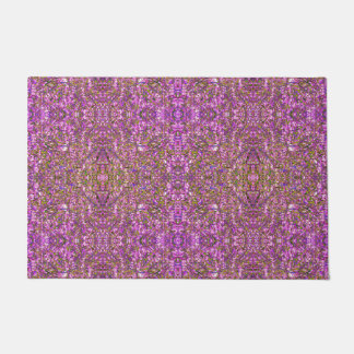 Felpudo Pintas y púrpura Resumen del patrón Kaleidoscope