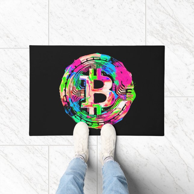 Felpudo Pintura al óleo "Bitcoin Cypherpunk" (Interior)