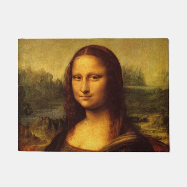 Felpudo Pintura Bella Artes Leonardo Da Vinci Mona Lisa (Anverso)
