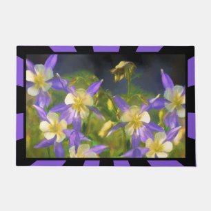 Felpudo Pintura Colorado Blue Columbine - Arte Original