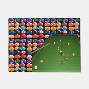 Felpudo Pintura De Baloncesto Con Bolas Y Cubos,