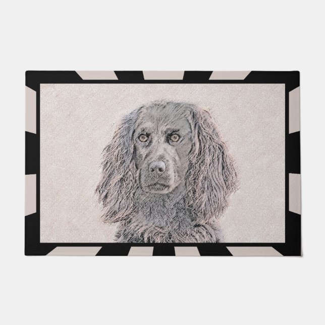 Felpudo Pintura de Boykin Spaniel - Arte de Perro Original (Anverso)