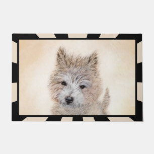 Felpudo Pintura de Cachorro de Cairn Terrier - Arte Perro 