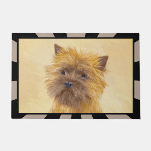 Felpudo Pintura de Cairn Terrier - Arte de Perro Original.