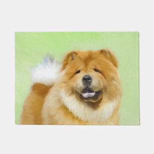 Felpudo Pintura de Chow Chow - Arte Perro Original.