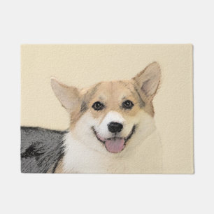 Felpudo Pintura de Corgi galés de Pembroke - Arte Perro Or