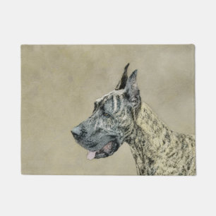 Felpudo Pintura de gran dano (Brindle) - Arte original del