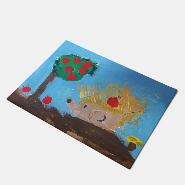 Felpudo Pintura de hedgehog (Angular)