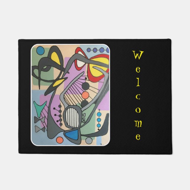 Felpudo "Pintura de la canción de la araña de la MOD de (Anverso)