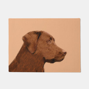 Felpudo Pintura de Labrador Recuperador (Chocolate) - Arte