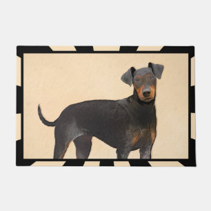 Felpudo Pintura de Manchester Terrier Arte Animal Original