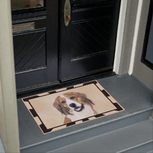 Felpudo Pintura de Nederlandse Kooikerhondje - Arte de per