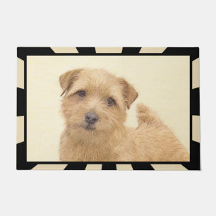 Felpudo Pintura de Norfolk Terrier - Arte Perro Original
