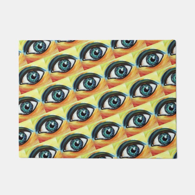 Felpudo Pintura de ojos (Anverso)