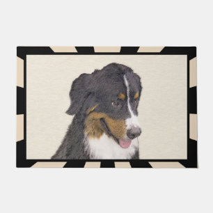 Felpudo Pintura de perro de montaña de Bernese - Arte de p
