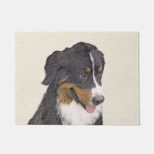 Felpudo Pintura de perro de montaña de Bernese - Arte de p
