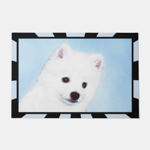 Felpudo Pintura de perro esquimal estadounidense - Arte de