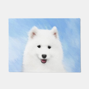 Felpudo Pintura de pimienta de Samoyed - Arte Perro Origin