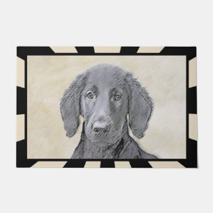 Felpudo Pintura de recuperación plana - Arte de perro orig